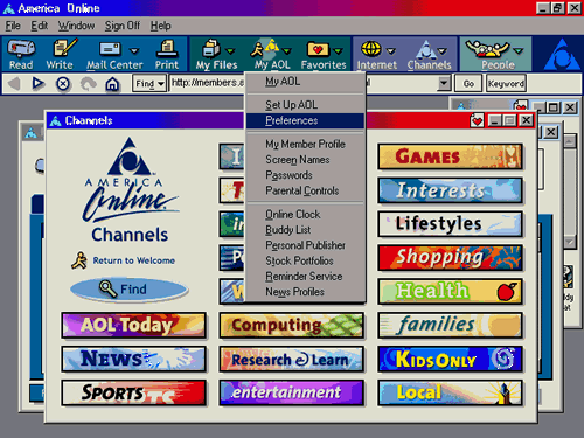 Old AOL Desktop
